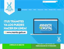 Tablet Screenshot of manta.gob.ec